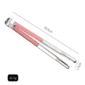 Professional stainless steel food tongs with pink handle, 29.5cm BBQ clip for kitchen serving. - 12 Inch / Pink