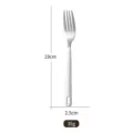 Durable stainless steel camping fork 19cm length with hollow handle design 35g weight - Single Hole Dinner Fork