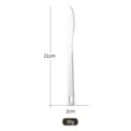 Portable stainless steel camping knife with 21cm length and 38g lightweight weight - Single Hole Dinner Knife