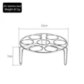Durable 15cm stainless steel egg steaming rack with 7cm high legs for home kitchen use - 201 Stainless Steel Small (H7cm)