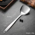 Edelstahl-Pfannenwender mit 35,5 cm Länge und 9,5 cm Breite. - Spatula (Drop Hole)