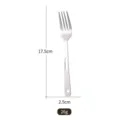 Portable stainless steel outdoor camping fork with size 17.5cm 2.5cm and 26g weight - Double Hole Dinner Fork