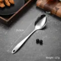 Langer Suppenlöffel aus poliertem Edelstahl, Länge 35,5 cm, Breite 7 cm - Long Rice Spoon (Drop Hole)