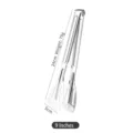 Pince alimentaire en inox de 9 pouces pour buffet et pâtisserie, 24 cm - 201# 9 Pouces (Épaisseur 0,8 mm)