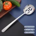 Cucchiaio forato in acciaio inossidabile argento per servire e scolare, utensile cucina - Scolapasta da Portata