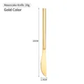 Gold finish non-magnetic stainless steel mooncake knife 15cm length and 20g weight - 15cm / Gold Plated Mooncake Knife