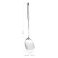 Spatule de cuisine en acier inoxydable avec manche creux et dimensions du produit - Spatule