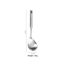 Cuillère de cuisine en inox avec manche creux, 29 cm de longueur et 138 g de poids - Cuillère à Riz