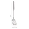 Geschlitzter Pfannenwender aus Edelstahl mit Hohlgriff, 38,3 cm lang, 141 g schwer. - Geschlitzter Pfannenwender