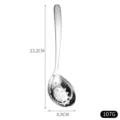 Professionele 304 roestvrijstalen schuimspaan, 23,2 cm lengte en 107 g gewicht, sterk - Grote Schuimspaan