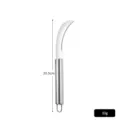 Stainless steel curved pineapple and sugarcane peeler knife with dimension, 20.5cm long - Pineapple Curved Knife