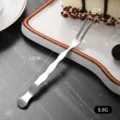 Elegant stainless steel wave-shaped dessert fork, 13cm length, lightweight 8.8g design - Wavy Handle Dessert Fork
