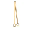 Extra long gold 304 stainless steel food tongs with unique sun-shaped serrated tips - S / Gold
