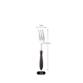 Vintage wenge wood handle stainless steel dessert fork, 14.2cm length and 16g weight - Tea Fork
