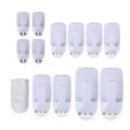 White adhesive wall hooks assortment set removable sticky hanging pads for home storage - White