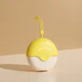 Mini rouleau anti-peluches jaune portable pour vêtements et poils d'animaux pratique. - Jaune