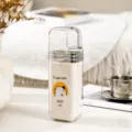 3-in-1 travel mouthwash cup, portable toothbrush storage box set in clear white style - Little Cat Pattern