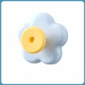 Blue flower wall hook, cute dopamine style adhesive hook for bathroom and home key storage. - Blue