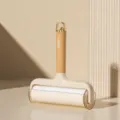 Brede pluisroller voor kleding en huisdieren, oranje en goud met beschermende basis. - 16cm / Beige Koffie