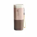 Portable travel toothbrush cup multifunctional outdoor washing mouthwash cup storage with lanyard. - OPP Packaging / Pink
