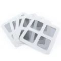 Disposable floor drain sticker mesh anti-clogging hair catcher strainer for bathroom use - 5 Pieces/Pack / White
