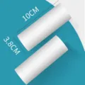 Lint roller refill white cylinder shape 10cm by 3.8cm practical dust remover for daily clothes care. - Replacement Paper Refills / 40 Sheets Core / White