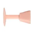 Pink silicone door stop punch-free wall protector door stopper home hardware accessories. - Pink (Wall-Mounted)