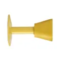 Yellow silicone door stopper, punch-free wall protector, rubber door stop for bathroom use. - Yellow (Wall-Mounted)