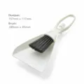 Mini broom and dustpan set desktop cleaning brush variant white set of 1 for home use - OPP Packaging / White