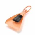 Mini dustpan and broom set desktop cleaning brush home multi-functional keyboard brush tools - OPP Packaging / Orange