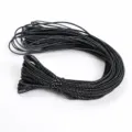 3mm black elastic rope camping bungee cord rubber band for outdoor clothing and luggage accessories - 30m/Pack / Black
