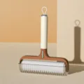 Kurze braune Fusselrolle für Kleidung und Tierhaare mit staubfreier Aufbewahrungsbasis. - 16 cm Beige-Braun