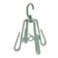 Green plastic multifunctional rotatable shoe hanger storage rack for outdoor drying. - OPP Packaging / Light Green
