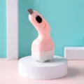 Cute cartoon privacy stamp and convenient box cutter tool for express delivery security. - Pink White