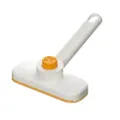 Compact mini mop for desktop cleaning, hands-free wet and dry dual-use small cleaning tool. - Orange