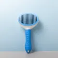 Blue Pet Grooming Slicker Brush Stainless Steel Deshedding Tool for Cats And Dogs - Protective Fine Needles (OPP Pack) / Blue