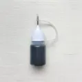 Frasco de tinta de recambio para sello rodillo de privacidad con punta de aguja negro - Tinta de Agujero