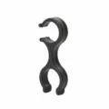 Wandelstok clip detail, zwarte plastic figuur 8 gesp voor outdoor trekking uitrusting setup. - 8-Vormige Opslaggesp