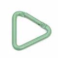 Moschettone triangolare in alluminio verde, portachiavi leggero per zaino, clip antiruggine. - Taglia S / Viola