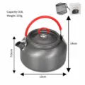 Outdoor camping kettle lightweight aluminum boiling water pot for backpacking hiking picnic cooking gear - 0.8L Mini