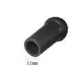 Protector de punta de baston de trekking de goma negra 11mm accesorio de senderismo - Negro