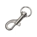 Mousqueton pivotant en alliage de zinc argenté pour sacs et laisses d'animaux accessoire - Argent
