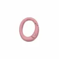 Anello a molla in metallo rosa moschettone accessorio per borse, giocattoli e cuffie. - Rosa