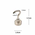 Gancio Magnetico Potente 7kg Forza di Trazione Gancio in Metallo per Lavagna Frigorifero - E16 (1 Pezzo)