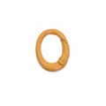 Anello a molla in metallo colorato moschettone per borse, cuffie, bambole e accessori. - Giallo