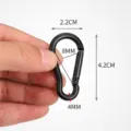 Mini Aluminiumlegierung Kuerbis Karabiner Schluesselanhaenger kleine Schnalle Zubehoer - Nr. 4 Gürbelförmiger Elektrophoretischer Karabiner