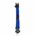 Multifunctional outdoor survival paracord bracelet with compass and knife for camping hiking. - Sapphire Blue