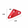 Piccolo tenditore per corda triangolare in lega di alluminio per tenda da campeggio. - Taglia S / Piccolo Rosso