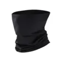 Black ice silk outdoor sports cycling face mask sun protection breathable neck gaiter - One Size / Black