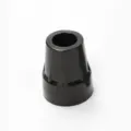 Black rubber crutch tip non-slip replacement cane foot pad durable thickened accessory - Black